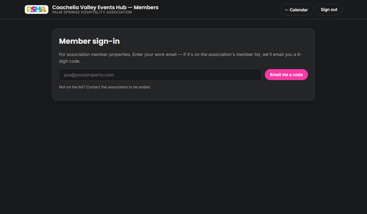 Member sign-in